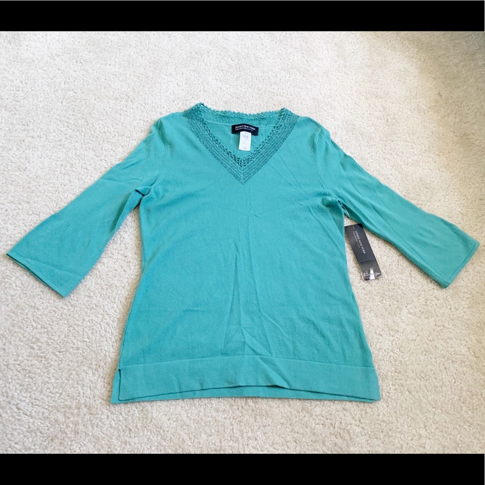NWT Jones New York petite small SP 3/4 sleeve